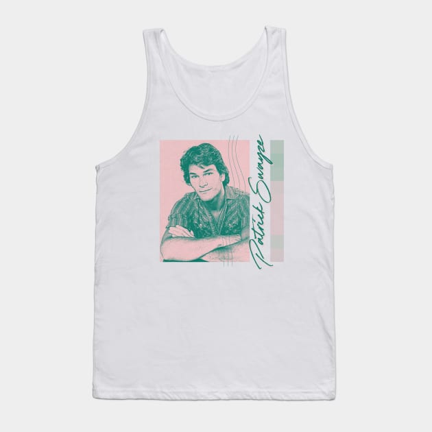 Patrick Swayze / / / 80s Aesthetic Fan Art Design Tank Top by unknown_pleasures